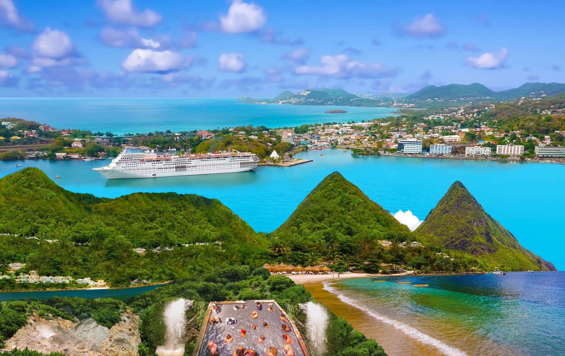 Beautiful Saint Lucia, Caribbean Islands Beautiful Saint Lucia, Caribbean Islands